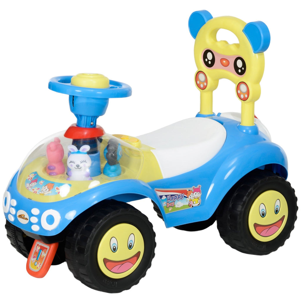 Toddler Push Foot-to-Floor Sliding Ride-On Car for Kids Blue
