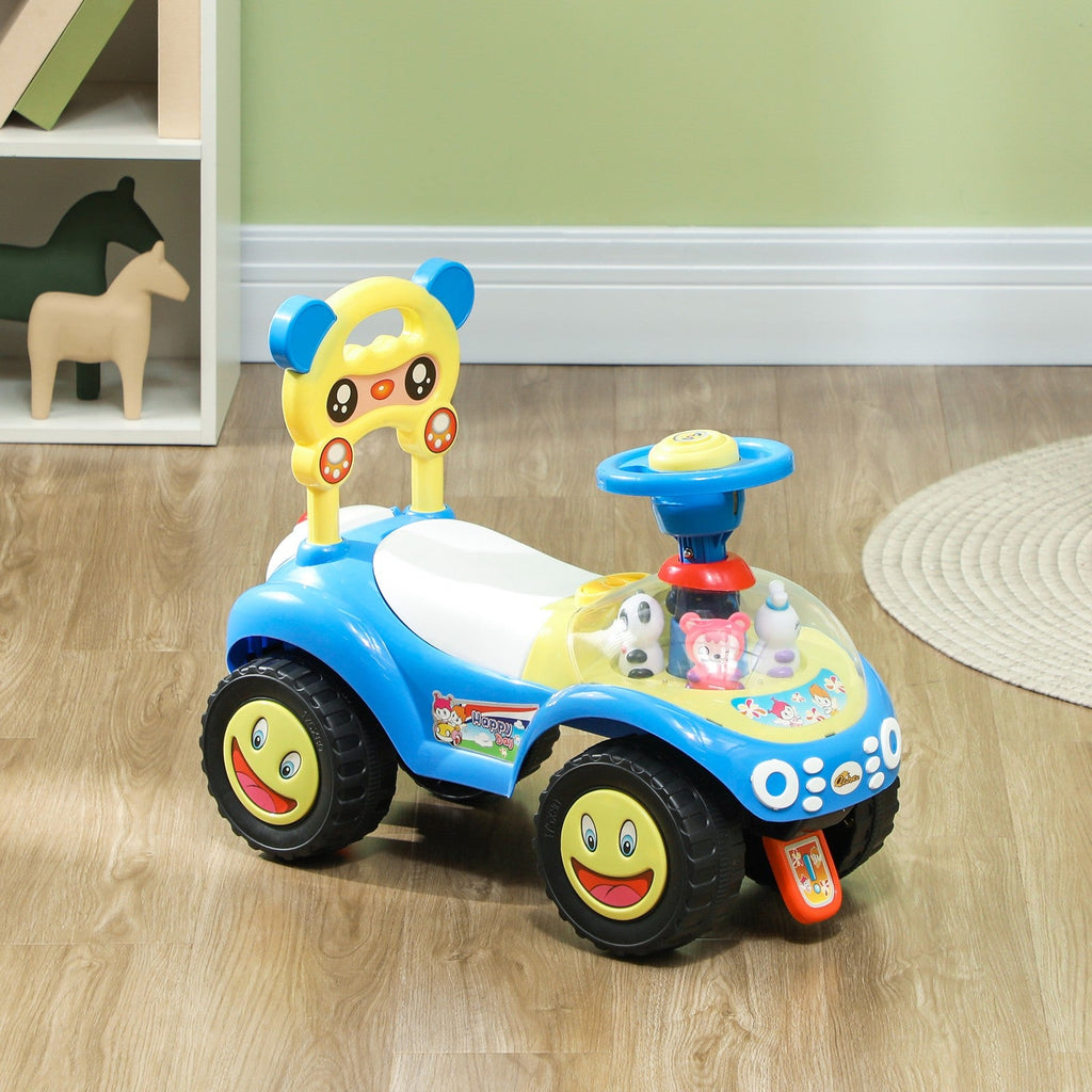 Toddler Push Foot-to-Floor Sliding Ride-On Car for Kids Blue