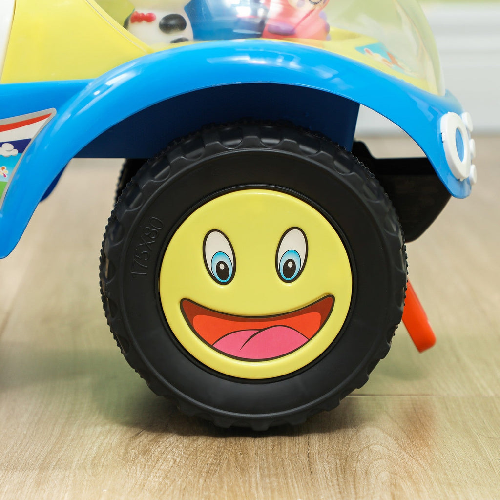Toddler Push Foot-to-Floor Sliding Ride-On Car for Kids Blue