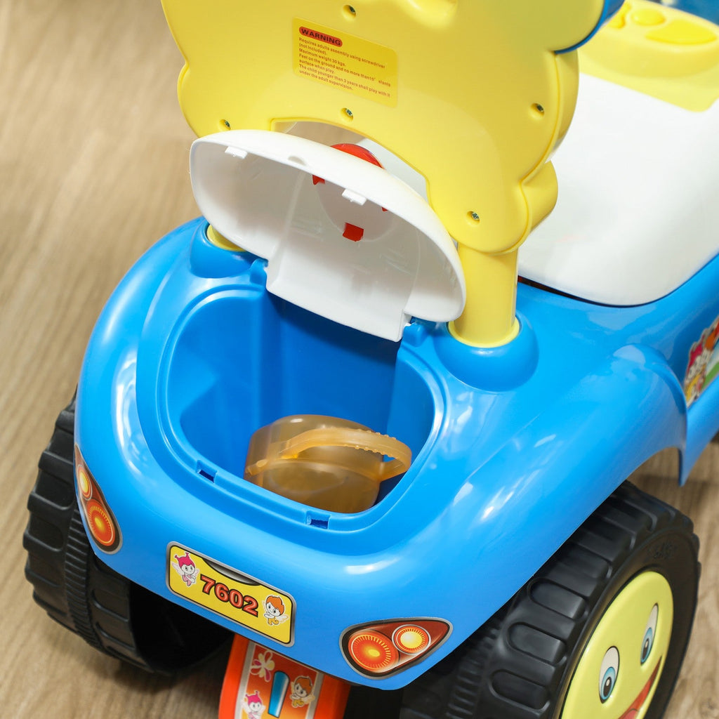 Toddler Push Ride-On Foot-to-Floor Sliding Car for Kids Blue