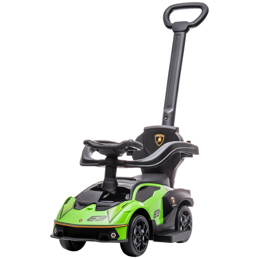 Green Toddler Push and Walking Car Stroller for Ages 1-3