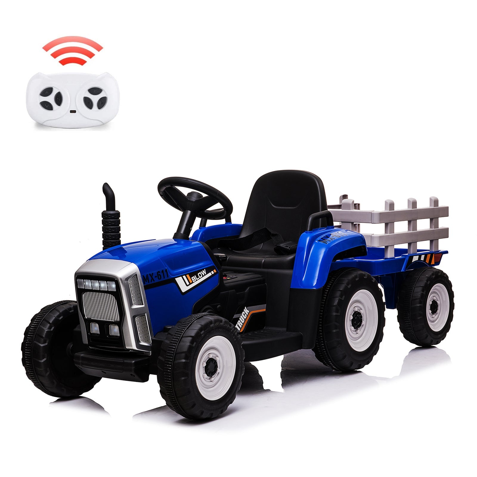 Electric Remote Control Ride-On Car for Toddlers Ages 3-6 Battery Powered
