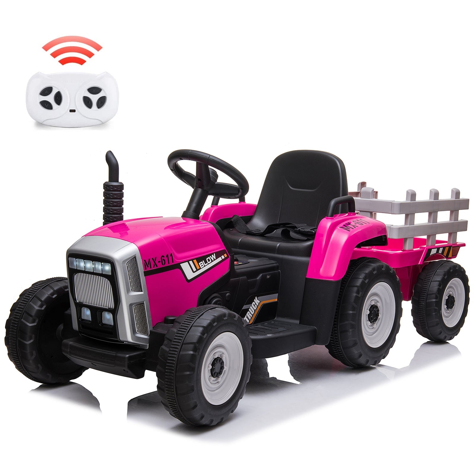 Electric Remote Control Ride-On Car for Toddlers Ages 3-6 Battery Powered