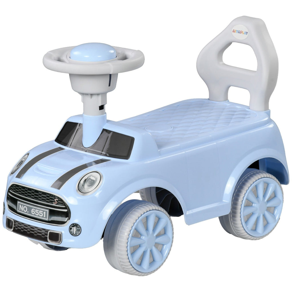 Toddler Ride-On Foot-to-Floor Sliding Car Toy in Light Blue