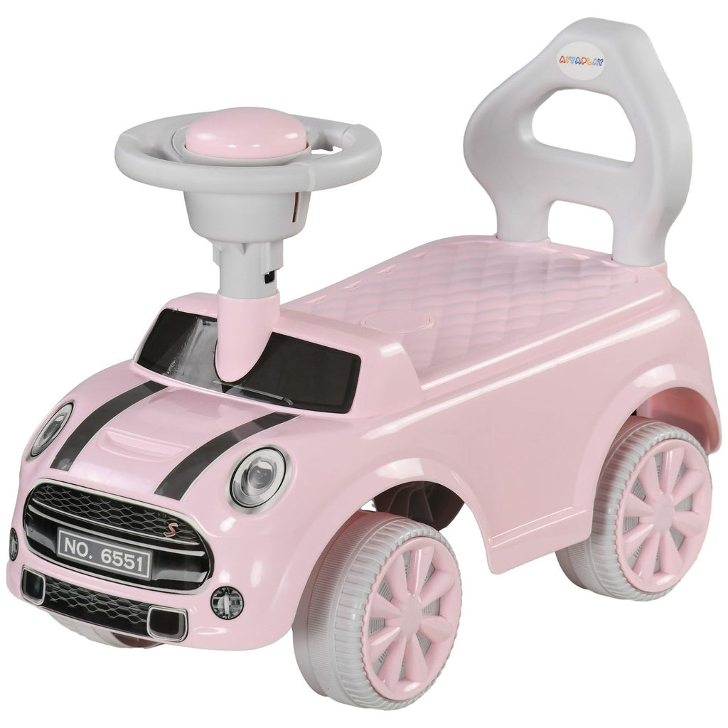 Toddler Ride-On Foot-to-Floor Sliding Car Toy in Pink
