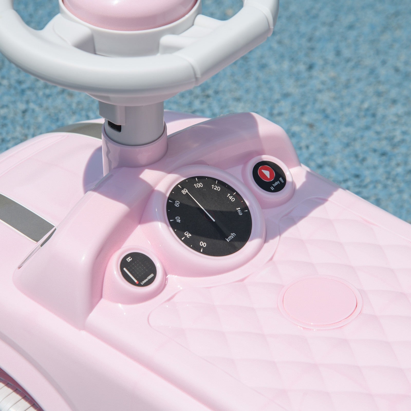 Toddler Ride-On Foot-to-Floor Sliding Car Toy in Pink