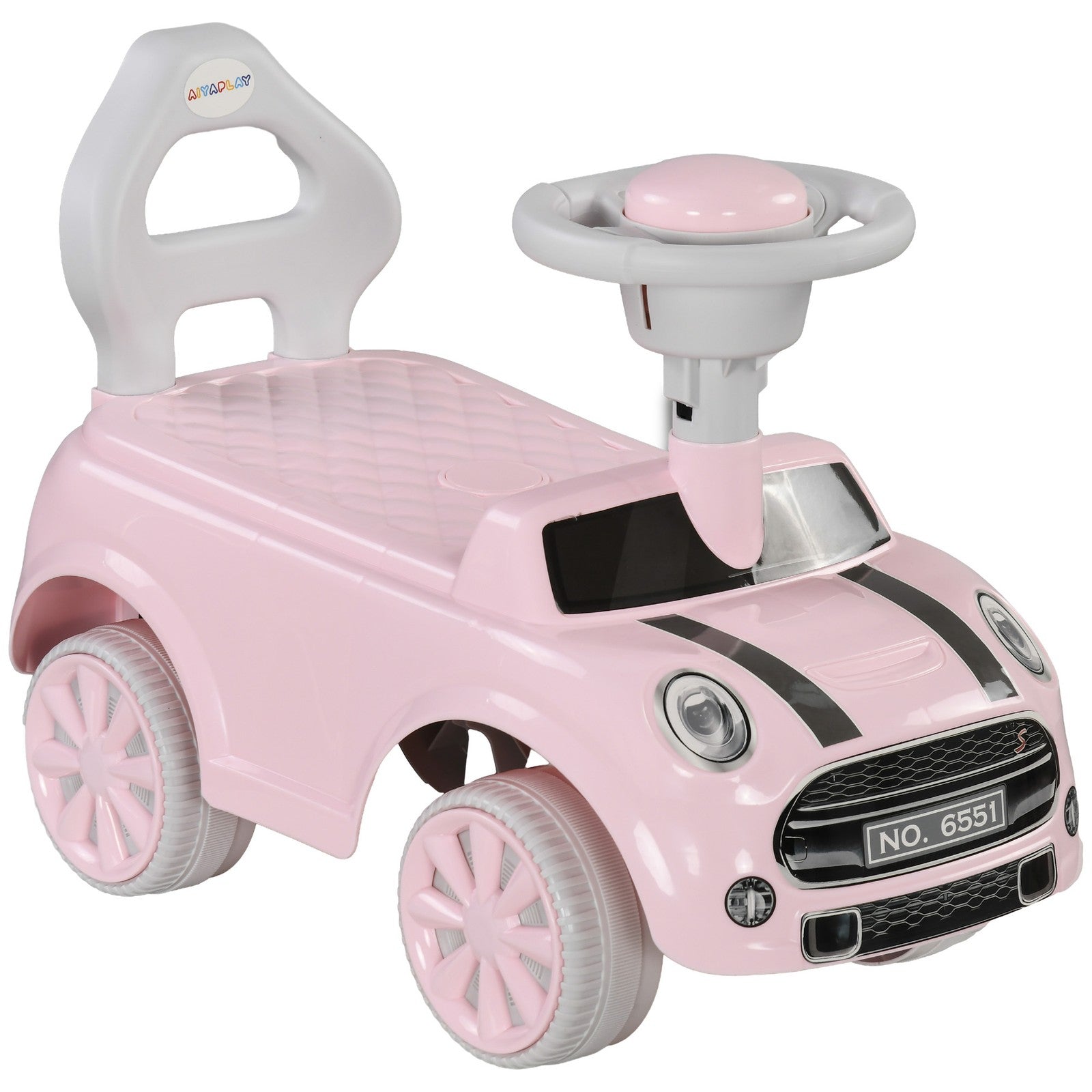 Toddler Ride-On Foot-to-Floor Sliding Car Toy in Pink