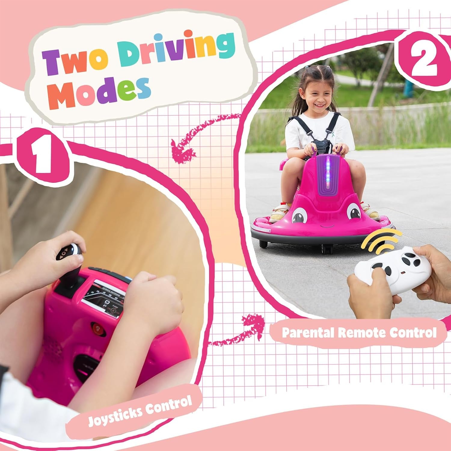 12V Electric Snail-Shaped Ride-On Car for Toddlers with Remote Control