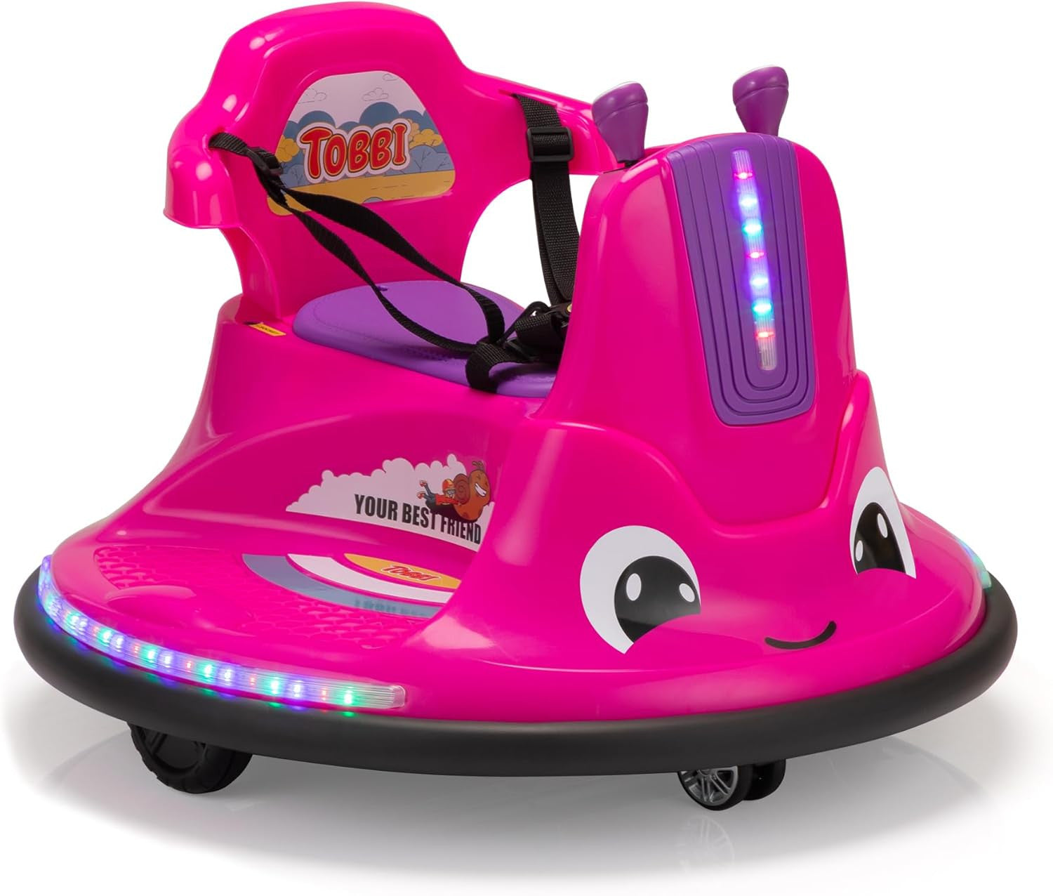 12V Electric Snail-Shaped Ride-On Car for Toddlers with Remote Control