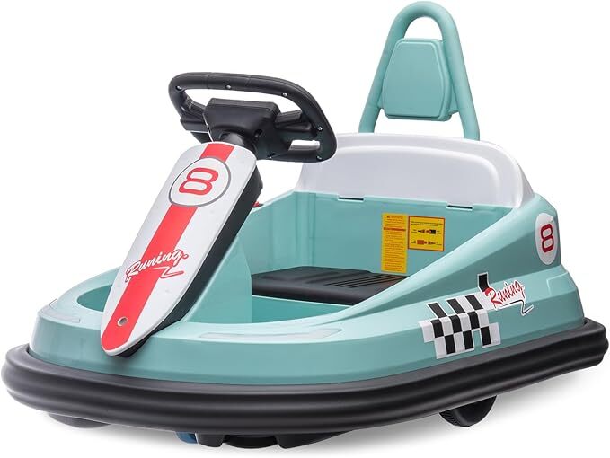 Electric 6V Ride-On Bumper Car Toy for Toddlers Ages 3-6 Boys and Girls