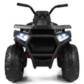 12V Kids Electric Ride-On Car Toy with LED Lights and Music – Black/Red