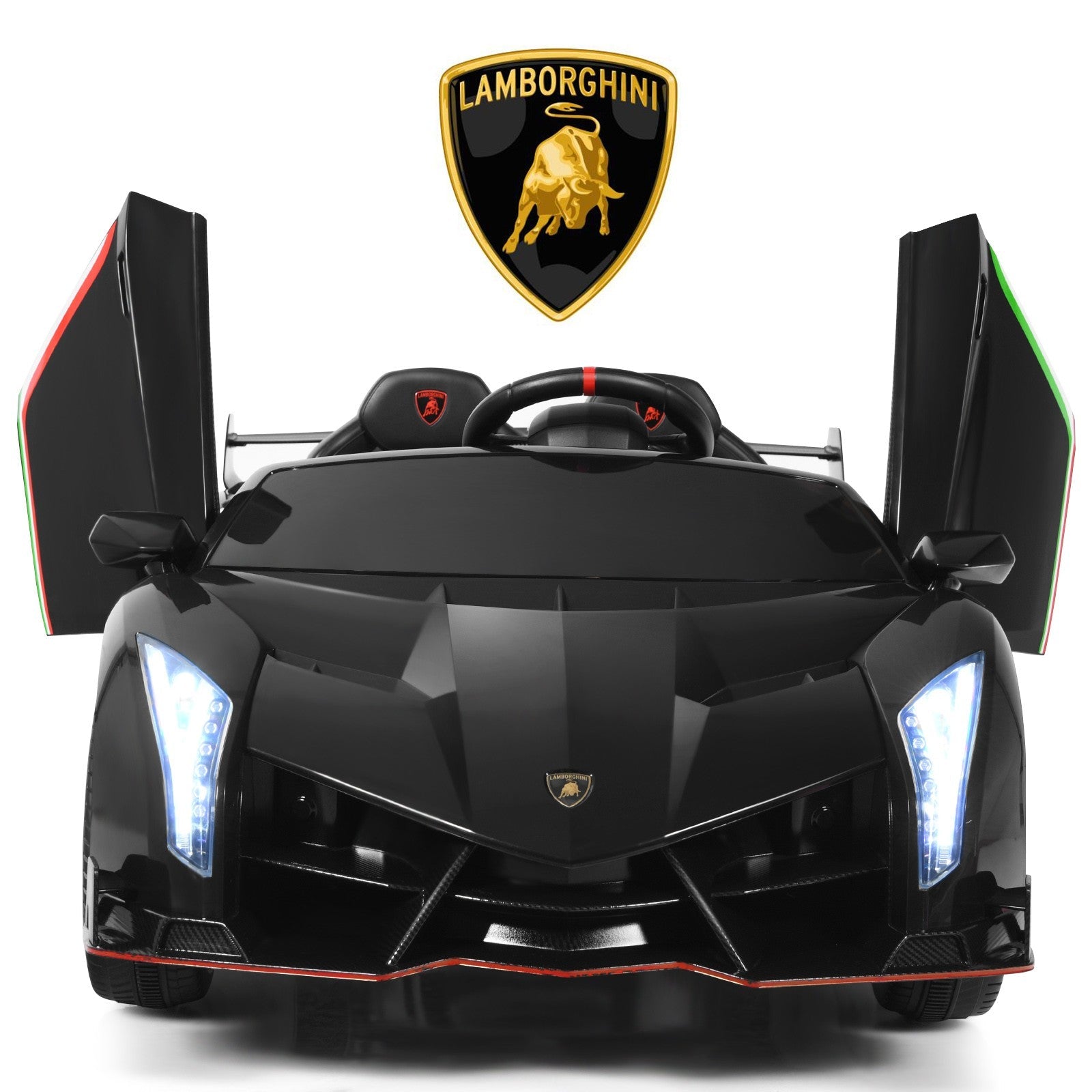 12V Licensed Lamborghini 2-Seater Electric Ride-On Car for Kids