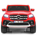 2-Seater Electric Kids Ride-On Licensed Red Benz Toy Car