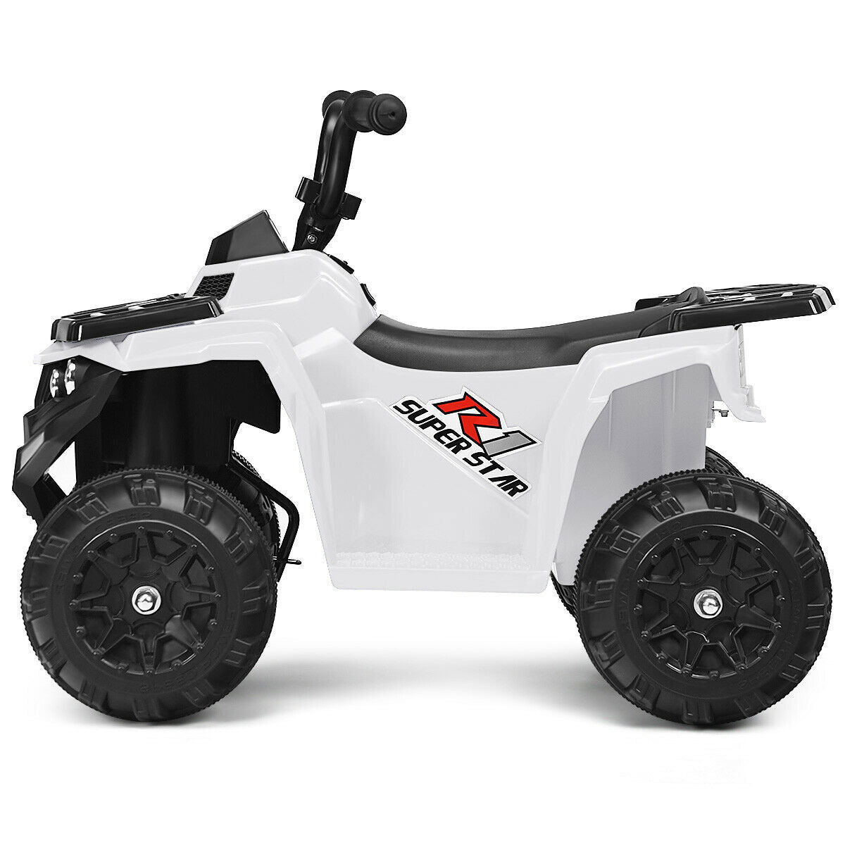 6V Electric Kids Quad ATV Ride-On Toy Car with 4 Wheels and LED Lights