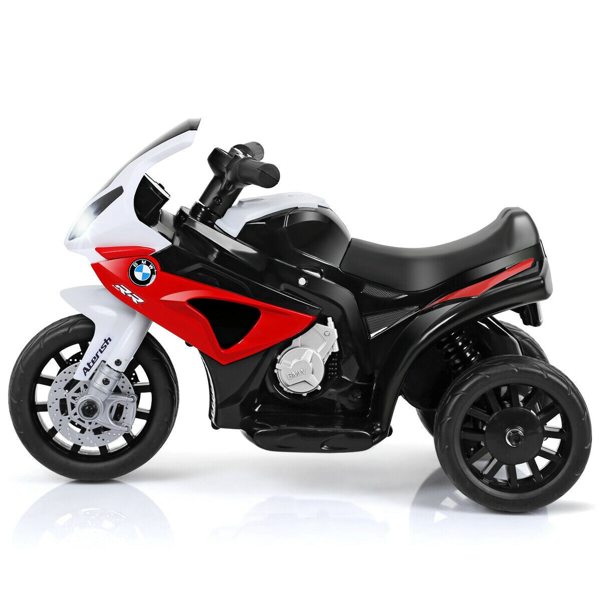 Electric 3-Wheel Kids Ride-On Motorcycle Bicycle 6V with Music and Lights Red