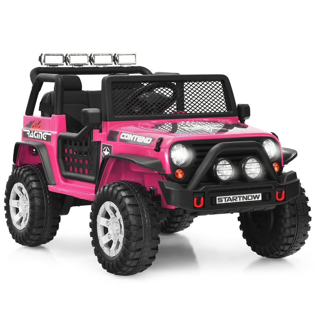 12V Electric Kids Ride-On Truck with Remote Control and Rechargeable Battery