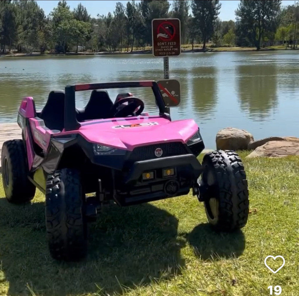 24V Clash XL 4x4 Ride-On Buggy with Rubber Tires and Remote Control, Ages 1-10