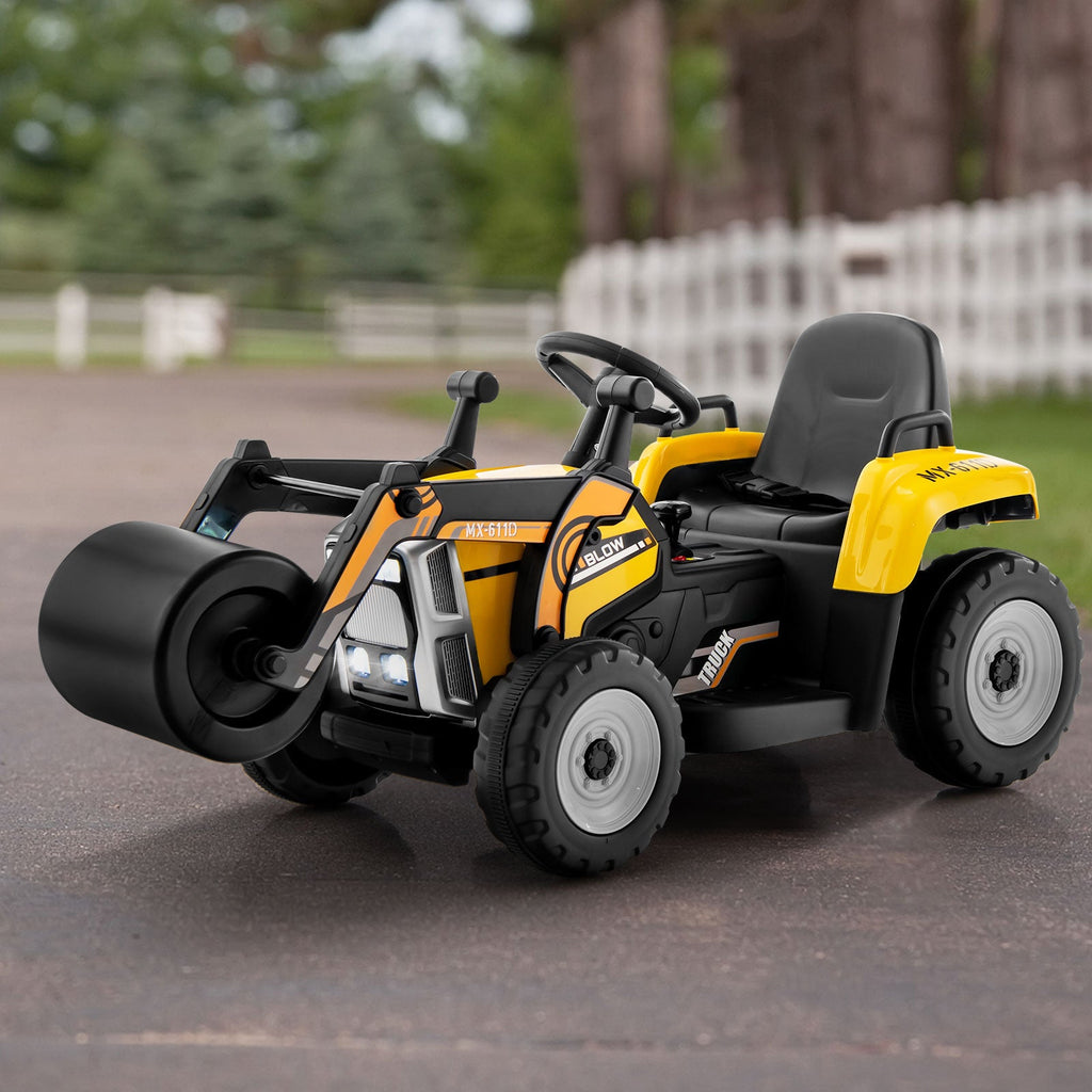 12V Electric Tractor with Remote Control, Music, and LED Lights for Kids