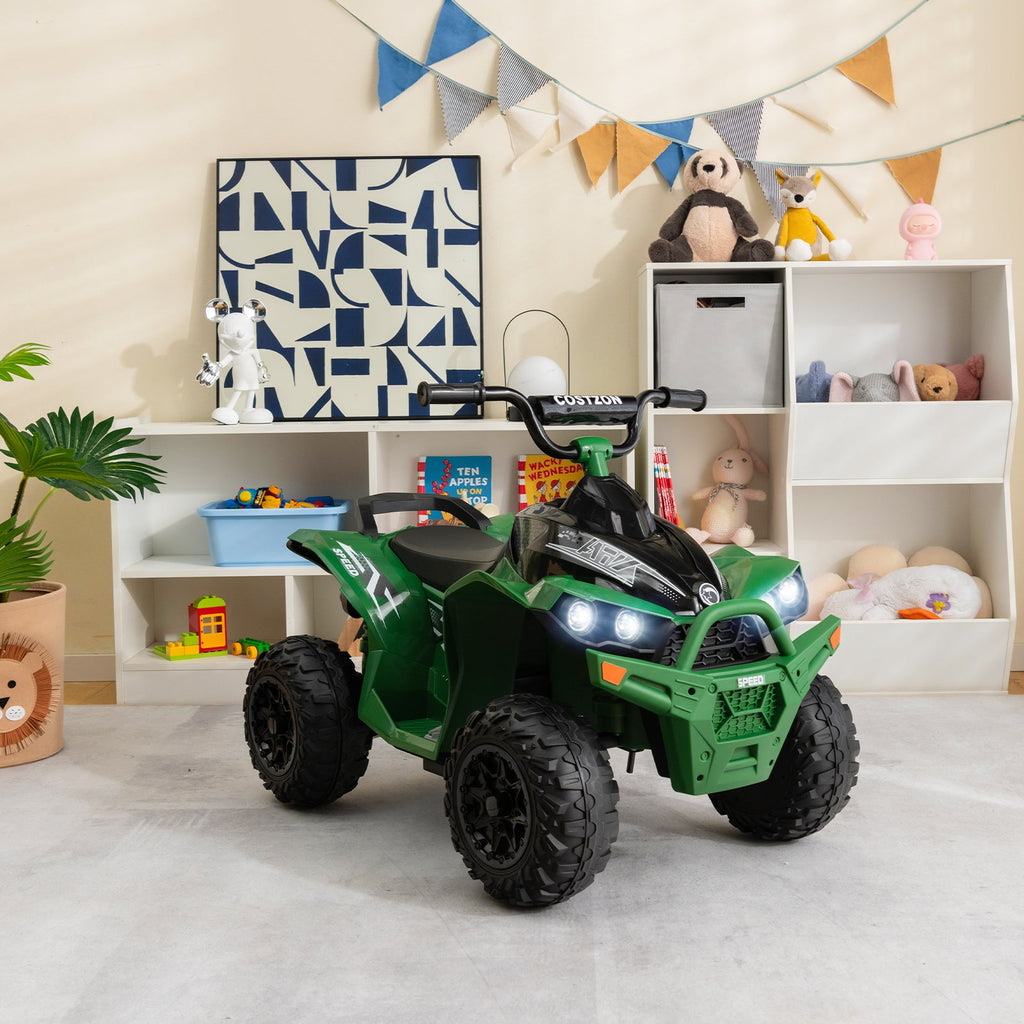 ATV-Inspired 12V Battery Powered Ride-on Toy Car for Kids in Eye-Catching Colors