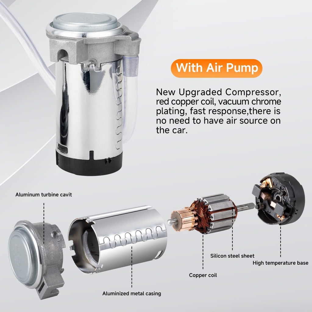 12V 150dB Loud Air Train Horn Kit for Trucks and Cars