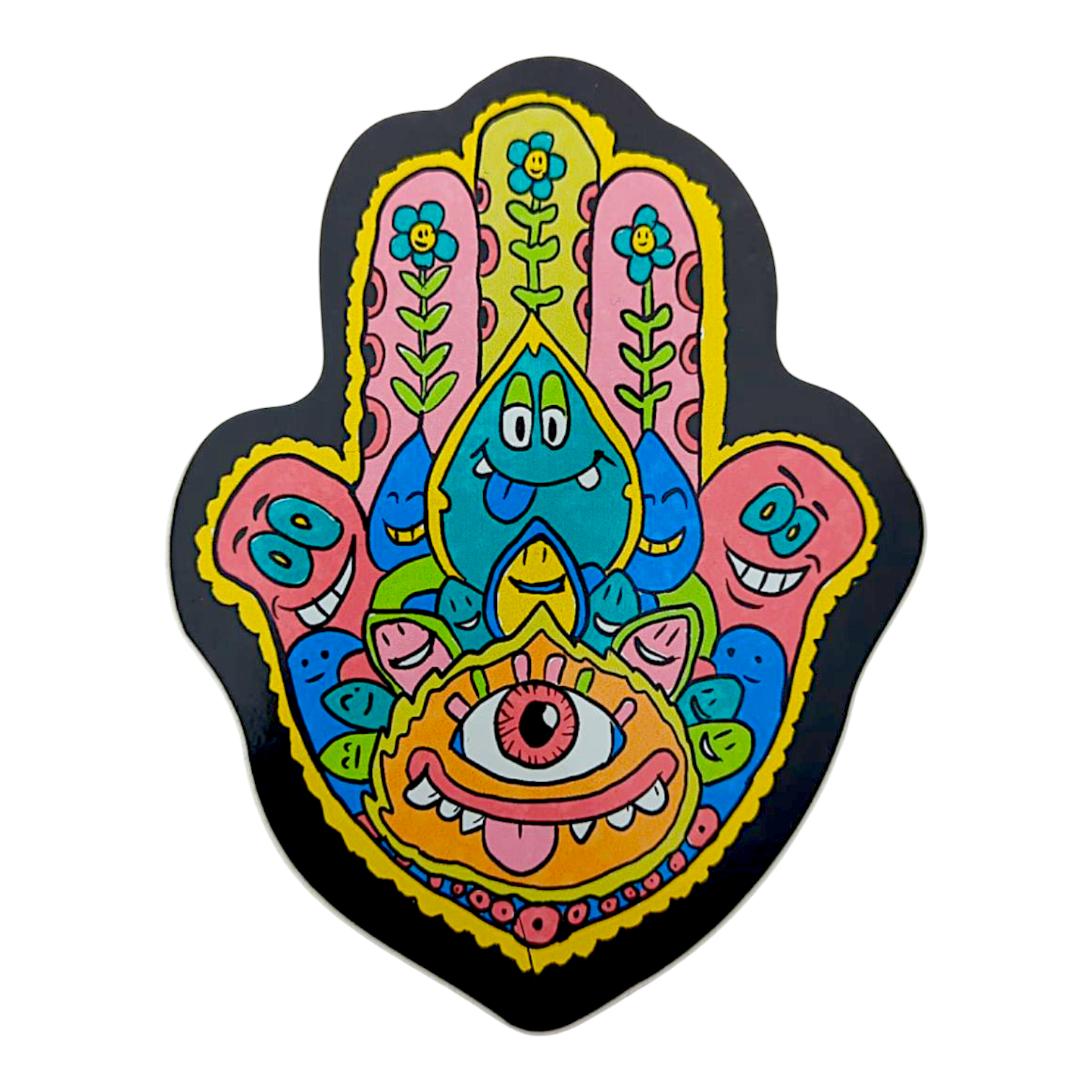 Trevy Metal Talk to the Hand Sticker
