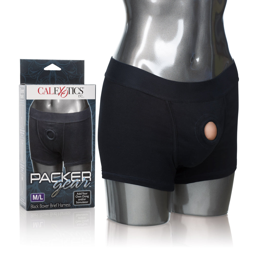 Packer Gear Boxer Brief Support Harness - Medium/Large - Black