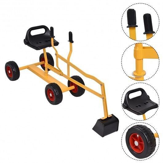 Ultimate 4-Wheel Excavator Sand Digger for Heavy-Duty Kid Playtime