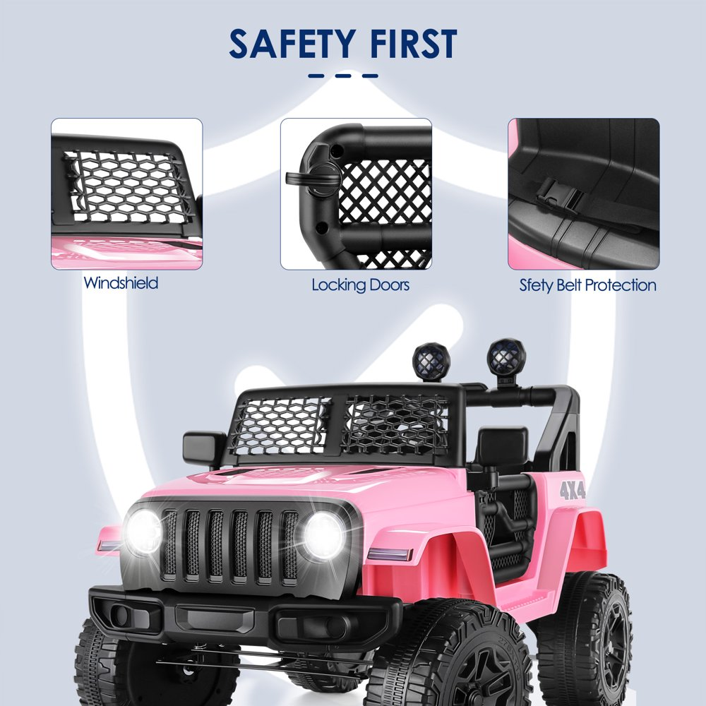 Ultimate Fun Ride-On Truck for Kids: Remote Control, Music, Suspension, LED Lights