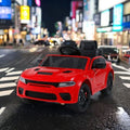 Ultimate Licensed Dodge Charger, 12v Kids Ride-On Car with Parental Remote Control and Electric Power