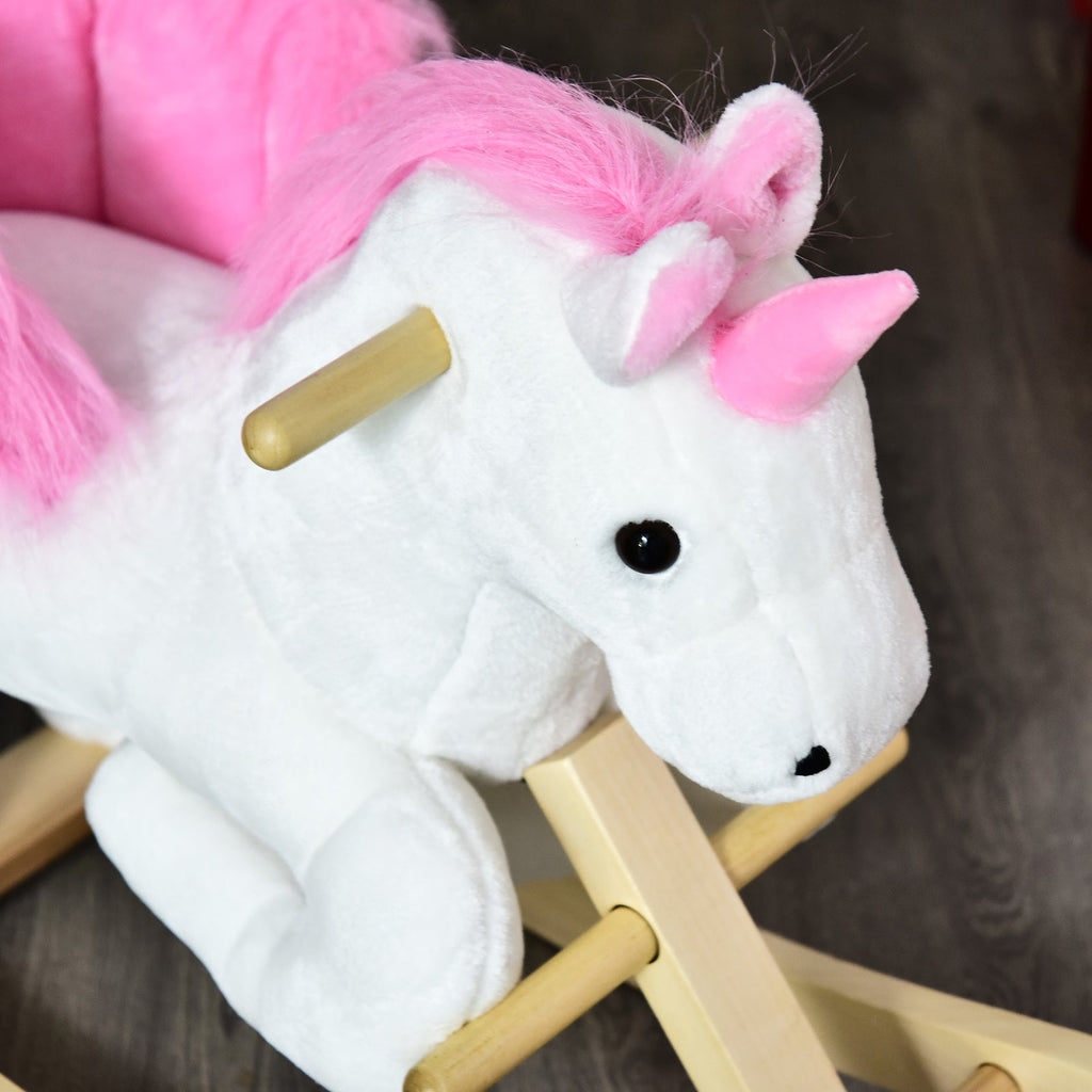 Deluxe Unicorn Rocking Horse Toy for Kids with Lullaby Music