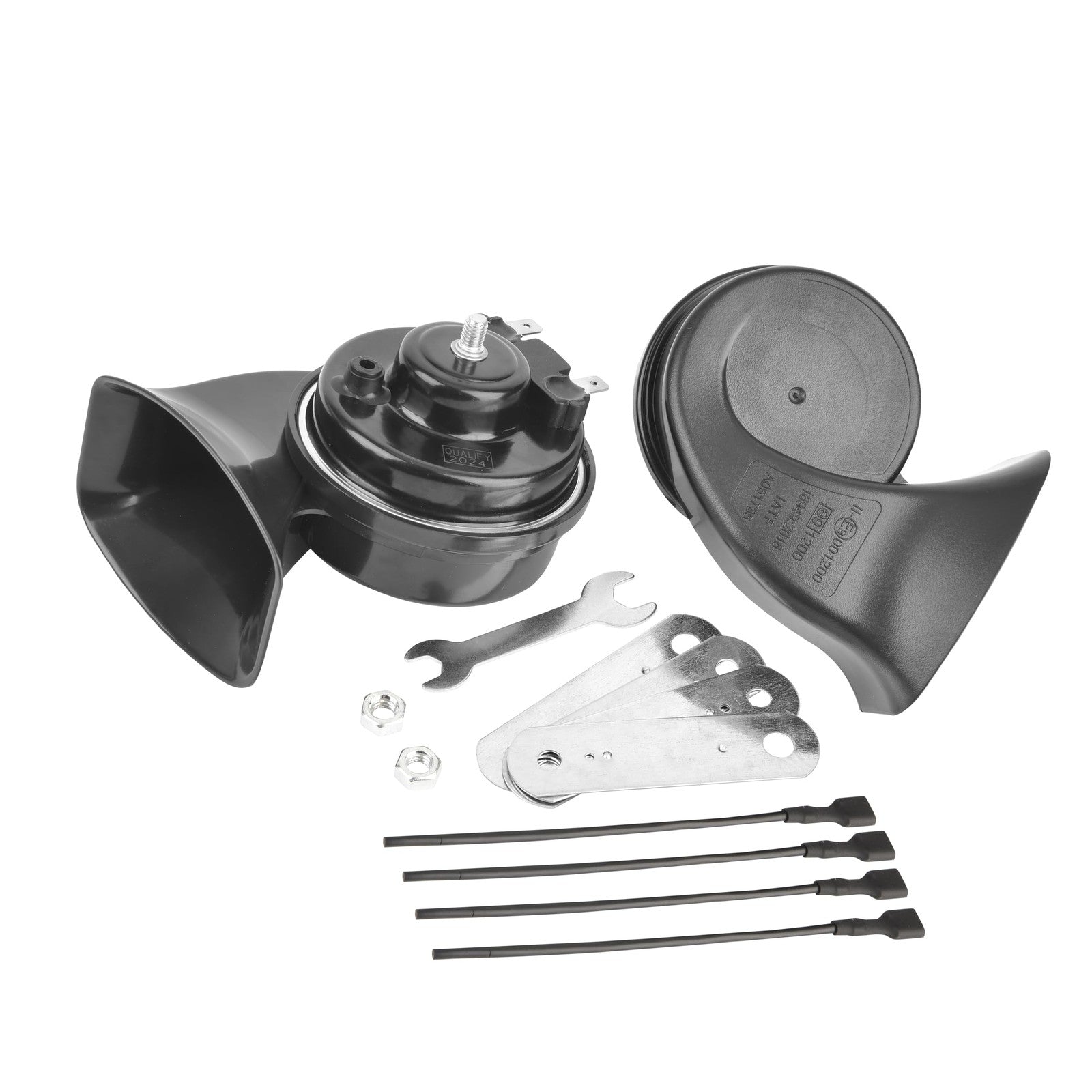 Universal Car Horn Upgrade Kit 12V High Low Dual Tone Snail Loud Water-Resistant