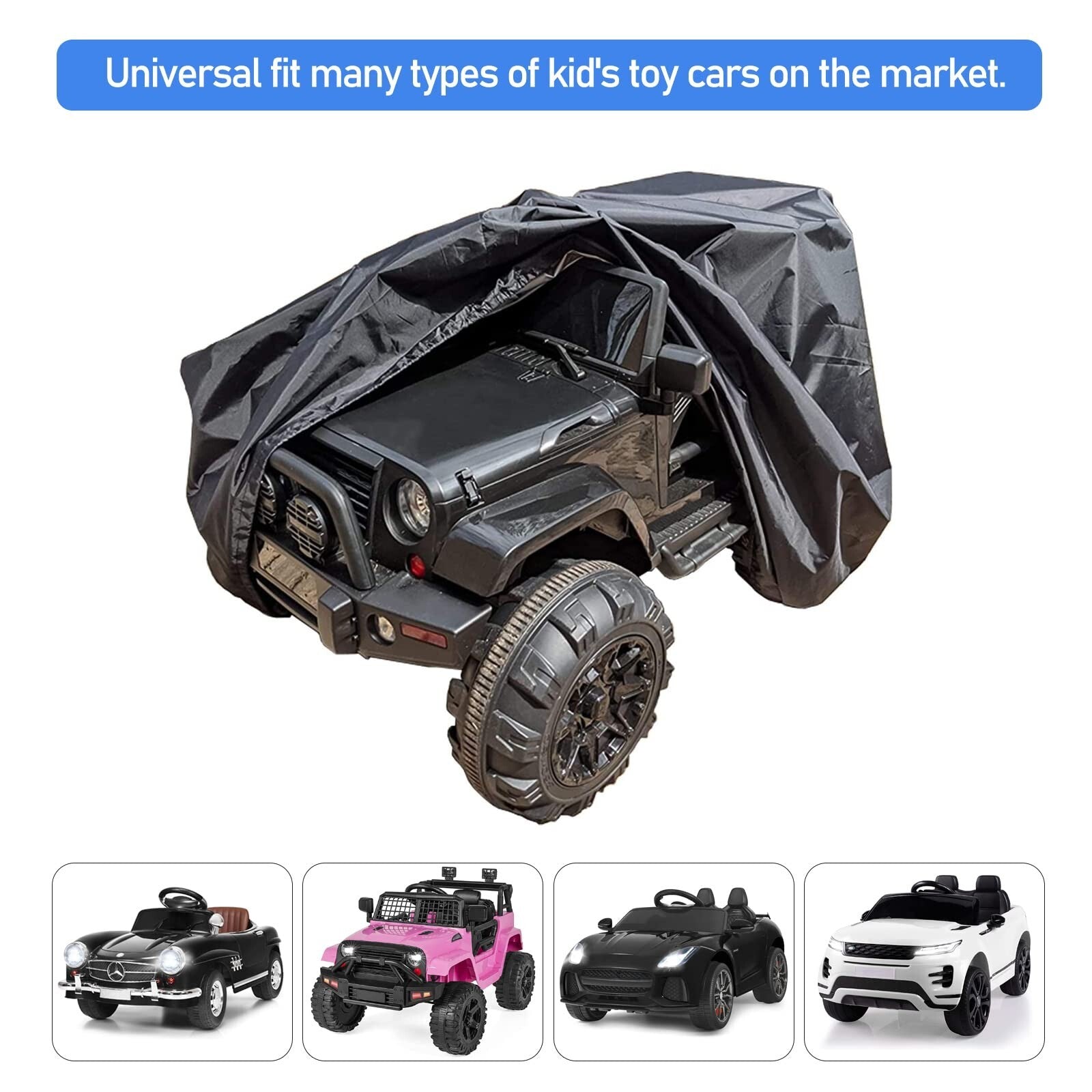 Large Universal Cover for Kids Ride-On Electric Jeep Truck Toy Vehicle