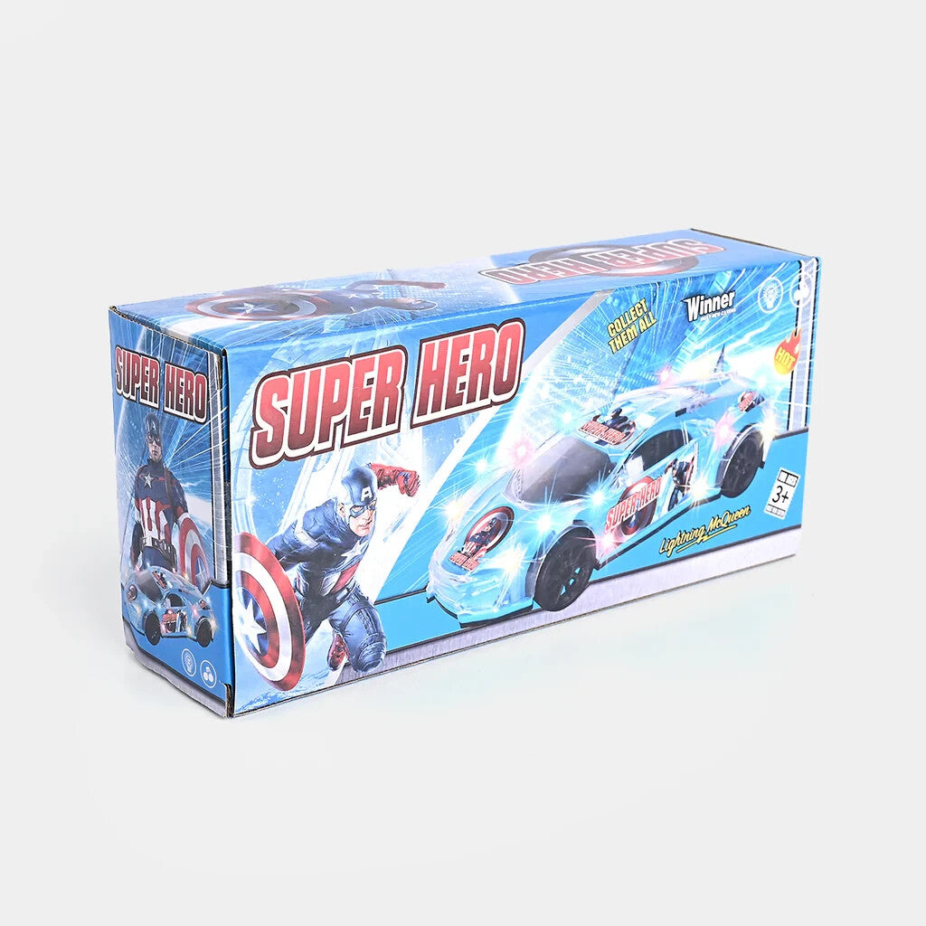 High-Speed Toy Car with Lights and Music for Kids