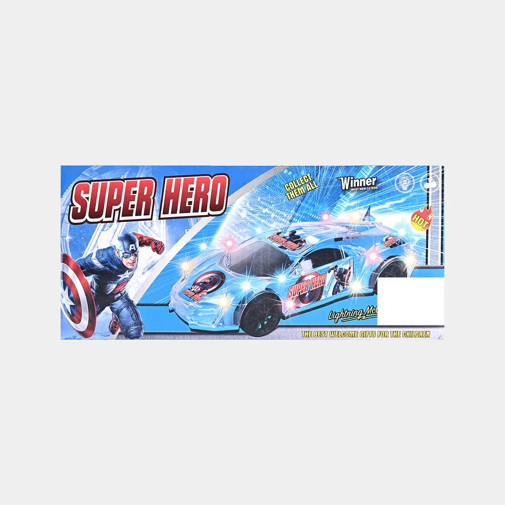 High-Speed Toy Car with Lights and Music for Kids