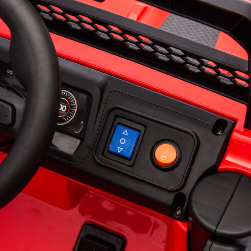 12V Kids Electric Ride-On Car with Power Wheels and LED Lights