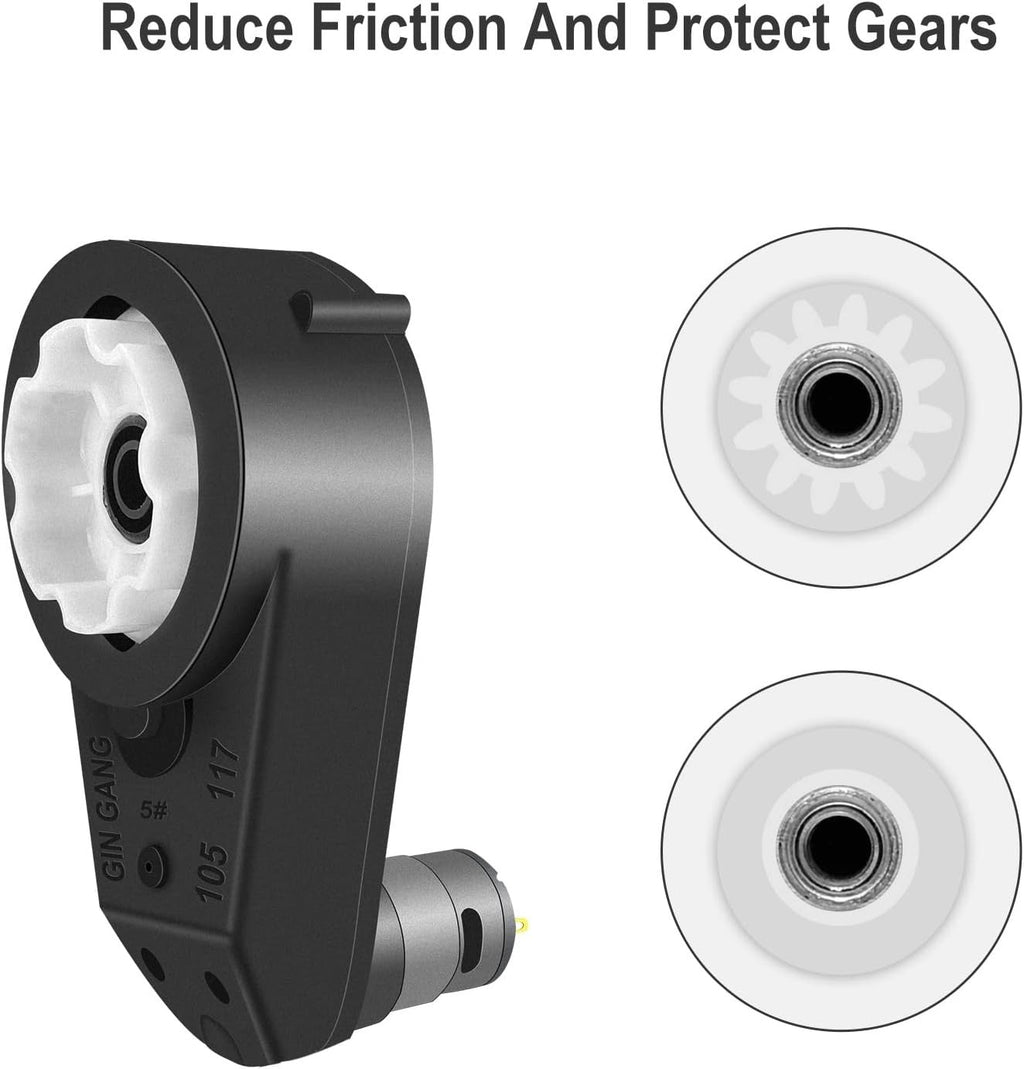 24V RS555 High Torque Motor with 30000RPM Gearbox for Power Wheels Upgrade