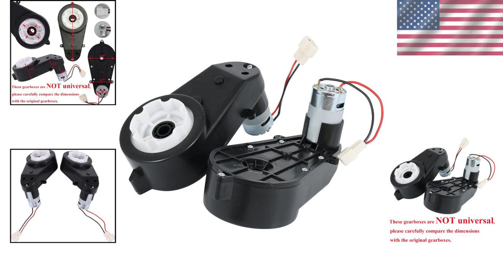 12V 550 Gearbox Set of 2 for High-Speed Kids Electric Vehicles Upgrade