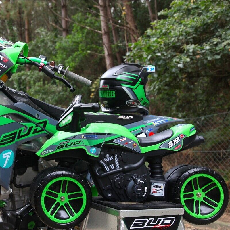 Upgrade Your Ride: FALK Rider Racing Green Wide Wheels - Now Available!