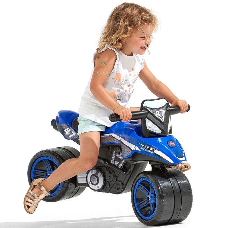 Upgrade Your Ride with FALK Rider Racing Blue Wide Wheels - Now Available!