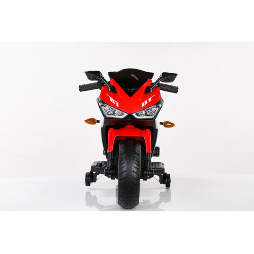 2024 Kids 12V Electric Ride-On Dirt Bike with Training Wheels for Children