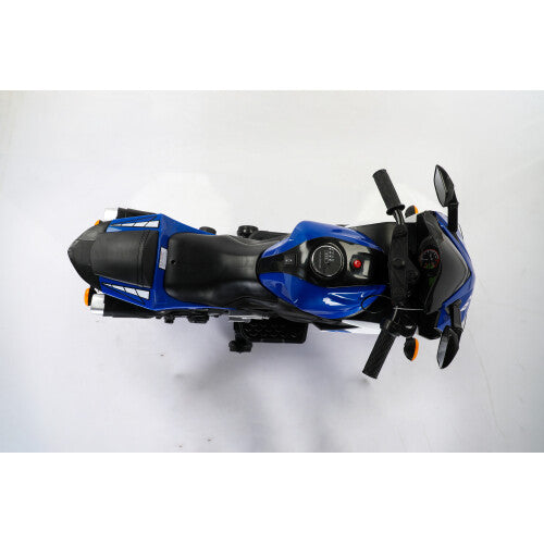 Kids 12V Electric Ride-On Dirt Bike with Training Wheels