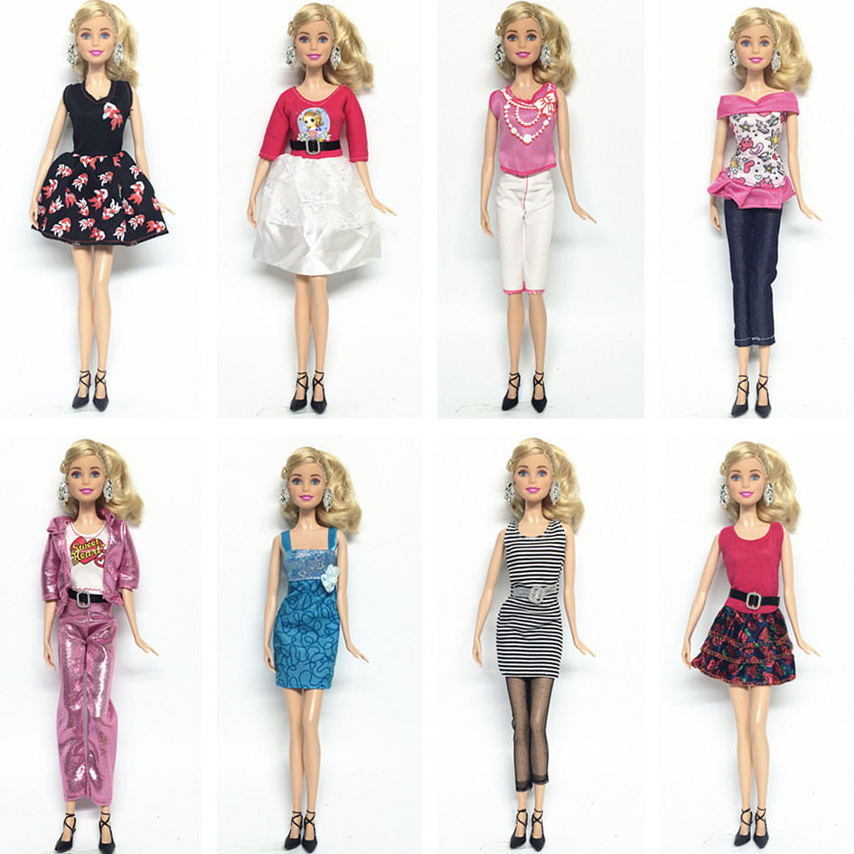 Handmade Casual and Elegant Dress Set for 11" Bobbi Doll – 3 or 5 Pieces