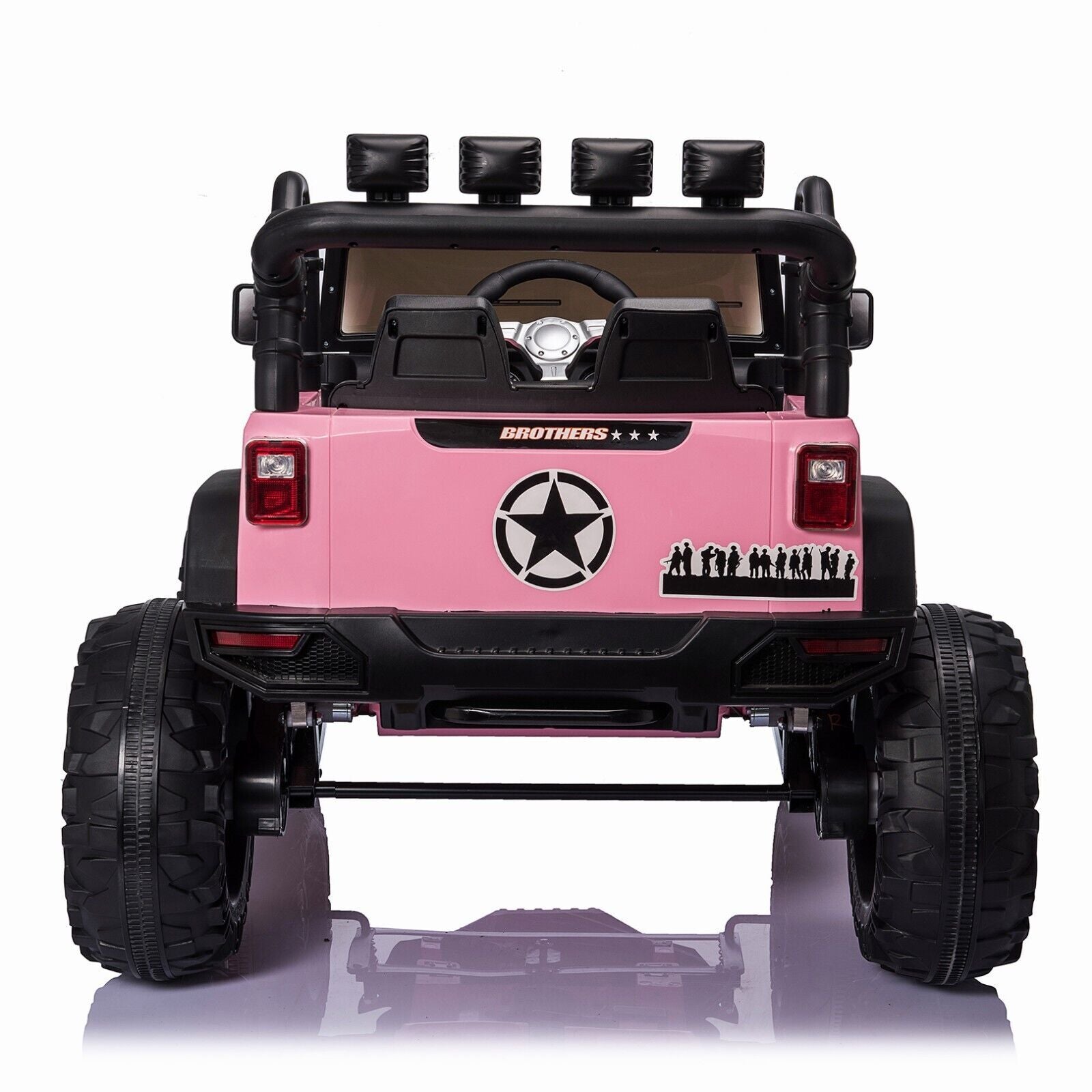 Electric Kids Ride-On Jeep Car with 12V/24V Power Wheels, Music, and Remote Control