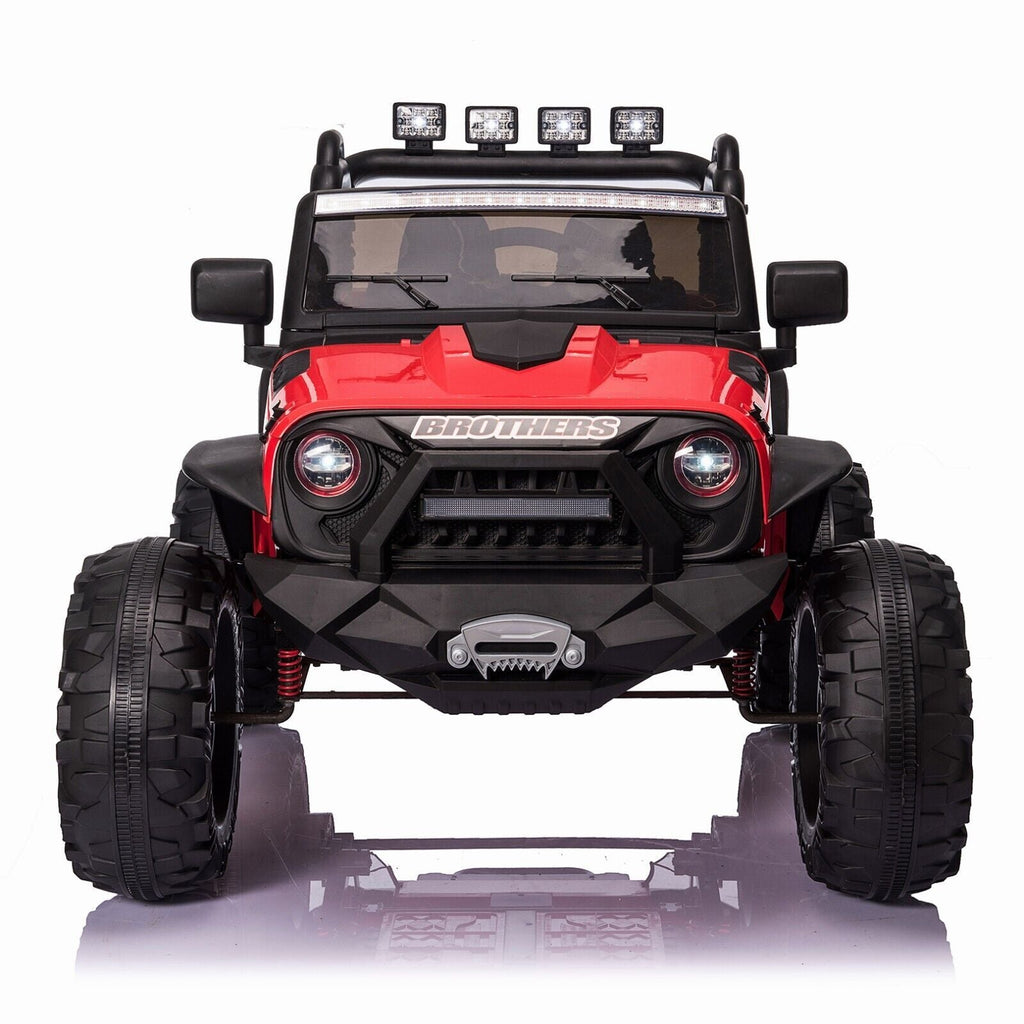 Electric Kids Ride-On Jeep Car with 12V/24V Power Wheels, Music, and Remote Control
