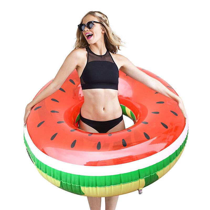 Giant Inflatable Watermelon Pool Float Raft for Kids Swimming and Play