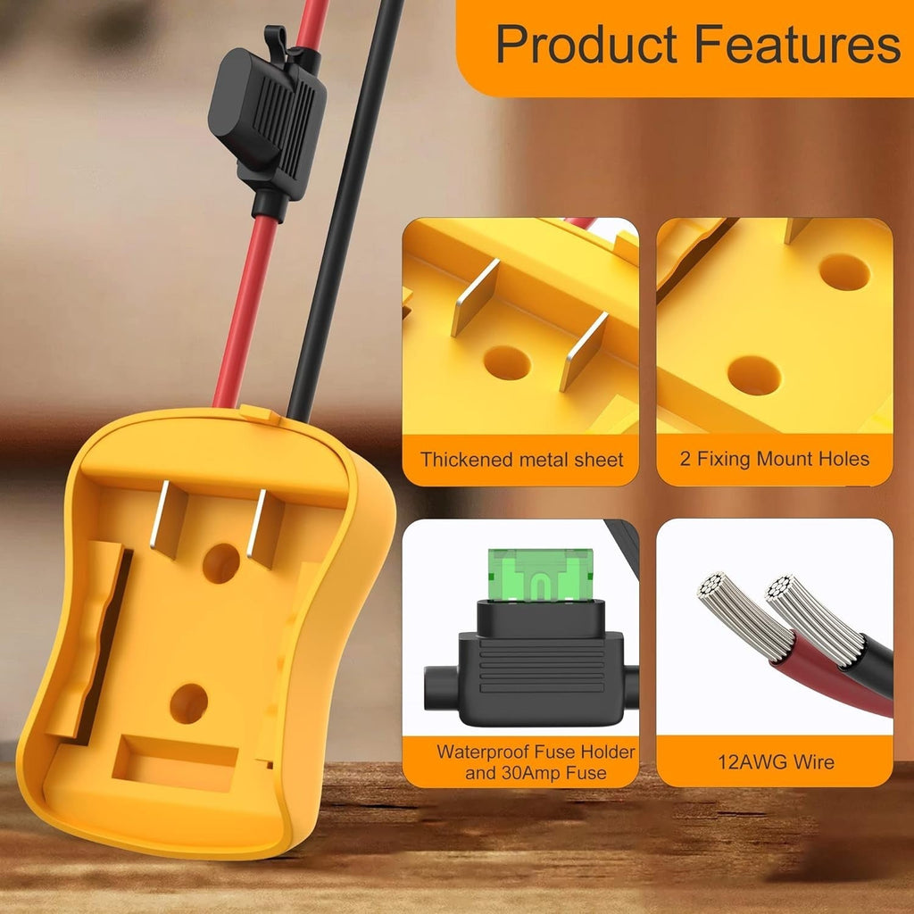 20V Versatile Battery Adapter Converter Essential for DIY Power Wheel Upgrades