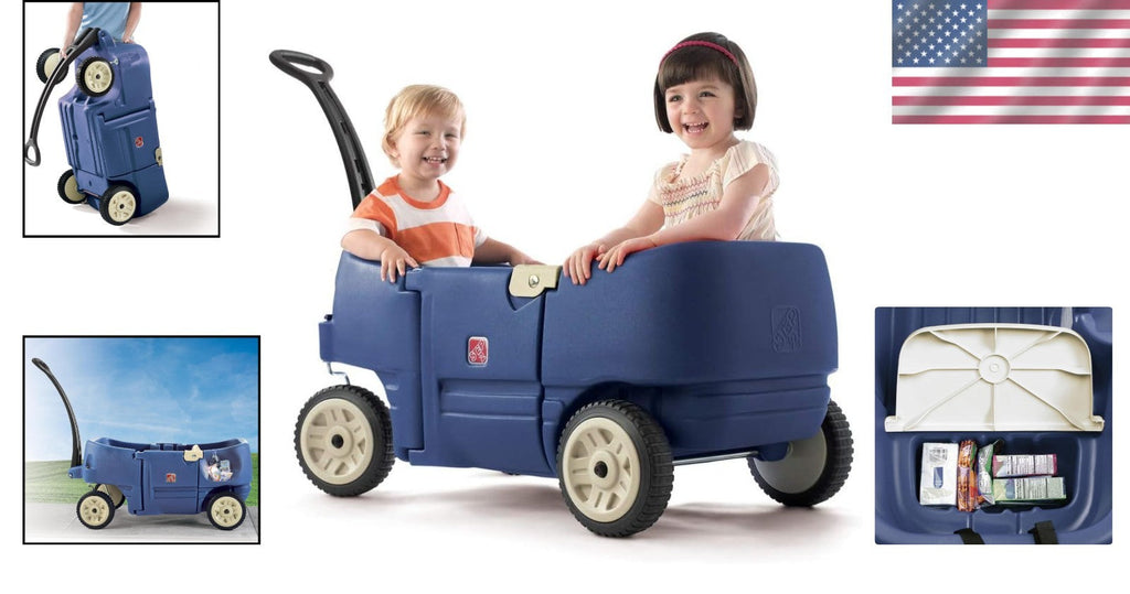 Versatile Outdoor Toddler Wagon with Safety Features and 75 lbs Weight Capacity