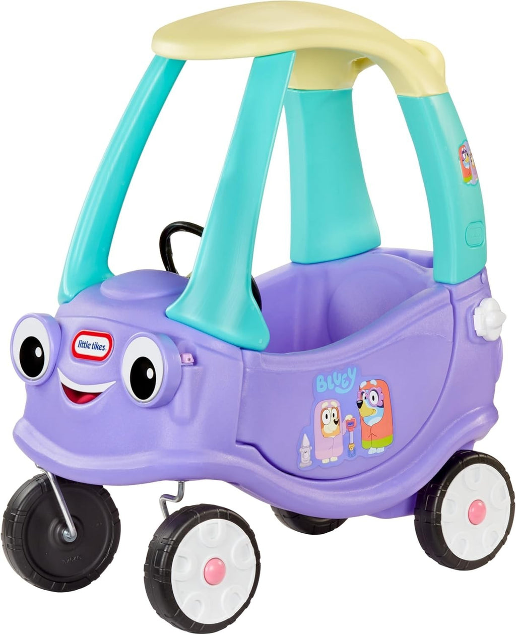Colorful Bluey Ride-On Coupe with 9 Sounds for Toddlers Ages 1.5 to 5 Years
