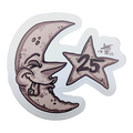 Vincent Gordon Bicycle Moon (Brown) Sticker