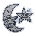 Vincent Gordon Bicycle Moon (Gray) Sticker